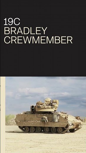 Bradley Crewmember (19C) | U.S. Army