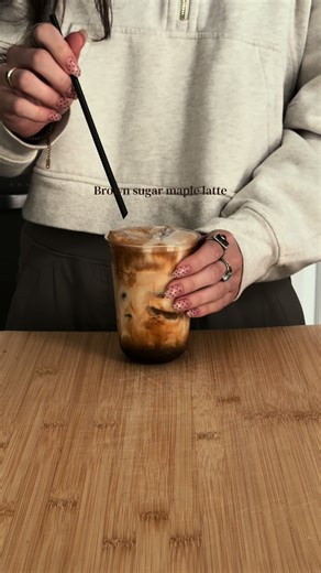 So easy and yummy #icedlatte #coffee #brownsugarmaplelatte #shakenespresso #fyp