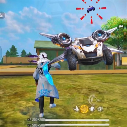 FLYING CAR CHALLENGE 💀 #shorts #freefire #funny