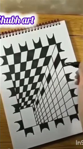 3D Illusion Art: Kaise Banayein Ek Gehri Khayi (Step-by-Step) #shubhart
