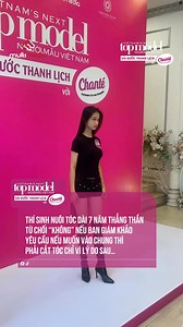 1.3M views · 8.5K reactions | Thí sinh nuôi tóc dài 7 năm Thẳng thắn từ chối “không” Nếu ban giám khảo yêu cầu nếu muốn vào chung thì phải cắt tóc Chỉ vì lý do sau… #MultiMediaJSC #VietnamNextTopModel2025 #chanté #chante #saibuocthanhlich #nuocgiatxa8trong1 #TrongDongPalace #REYHotelHanoi | Vietnam's Next Top Model TV Show | Facebook