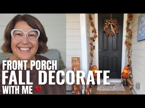 Front Porch Fall Decorate With Me🍂| Cozy Outdoor Fall Decorating Ideas