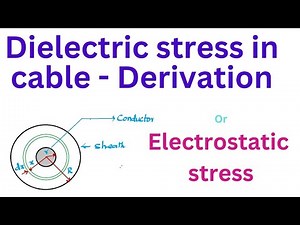 Dielectric stress / electrostatic stress in a single core cable
