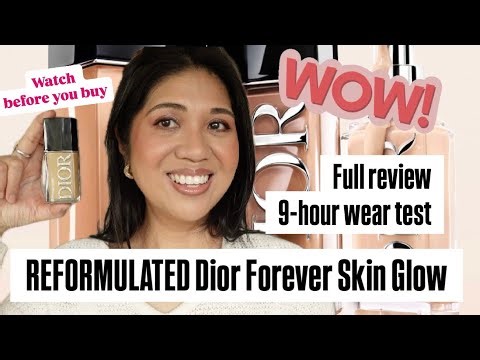 DIOR Forever Skin Glow Foundation Made Me Gasp! Warm Olive Dreams! 9-hour wear test; full review 4K