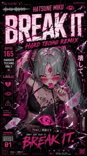Hatsune Miku BREAK IT Hard Techno 🔥