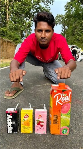 Appy & litchi and Real Juice test😜