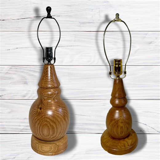 Handmade Wood Table Lamp: Rustic Reclaimed Wood Home Decor - Etsy