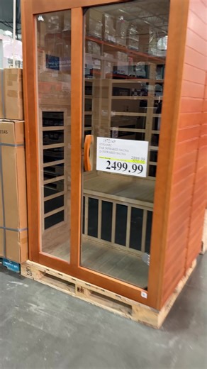 Dynamic Saunas San Marino 2-person Low EMF FAR Infrared Sauna @costco_canada Calgary Taza Buffalo Run March 2026. Online www.costco.ca and in the warehouse Dynamic Saunas has designed the San Marino 2-person sauna with advanced technology that uses infrared heat energy to directly penetrate into the body’s tissue to produce perspiration with low EMF (electromagnetic frequency). This environmentally-friendly, energy efficient FAR infrared sauna is a great way to relax and rejuvenate. Take advanta