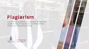 WATCH: Dean of the UP Law Prof Elsabe Schoeman and Deputy Dean of the Faculty of Law Prof Charles Maimela talk about plagiarism and share tips about how students can avoid it. | University of Pretoria
