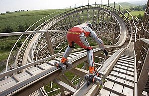 19M views · 10K reactions | I Would Never! How Could You Do This To Yourself! More Cool Videos The Leading Edge #rollercoaster #rollerskater | The Leading Edge | Facebook