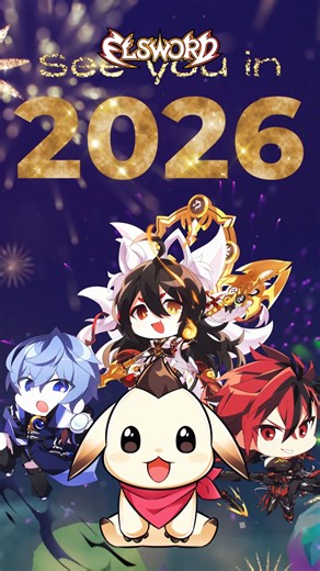 Happy 2026 🎆 Step into the new year with a bang ✨ with the New Year events https://elsword.koggames.com/winter-update-prelude-event/ #Elsword #Events | Elsword