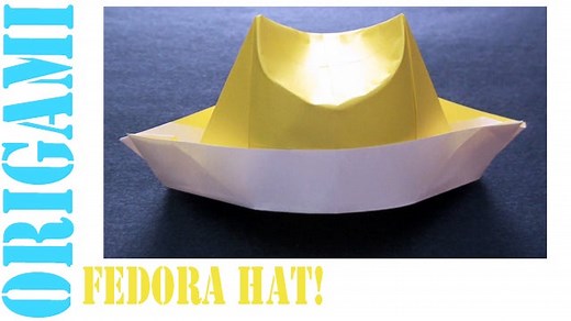 How to Make an Origami Fedora Hat!