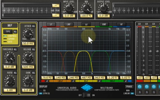 母带多段压缩UAD Precision Multiband使用教程