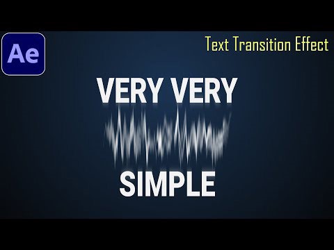 Very Very Simple - Make Text Transition in After Effects #oe328