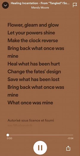 Healing Incantation - Tangled | Flower Gleam and Glow