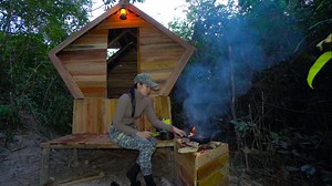 75K views · 5K reactions | Building Complete Survival Wooden Bushcraft Shelter | Bushcraft Skills | Facebook