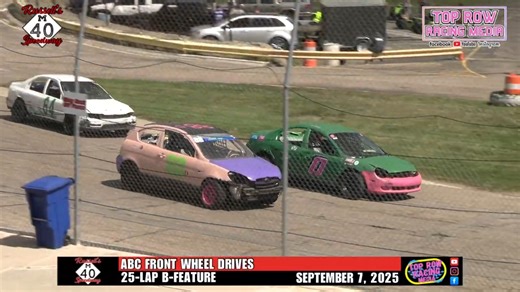 The full Sunday Indiana-Michigan Challenge Feature only program from the Russell's M-40 Speedway on September 7, 2025 plus a replay of Buju’s Bullring Chronicles episode about The Historic Mottville Speedway. 00:00 Opening Signature 00:16 Mottville Speedway History 2:34 Lawn Mower Heat 6:51 Lawn Mower Feature 13:36 FWD B-Feature 23:52 FWD A-Feature 36:13 Limited Late Model Feature 50:10 Factory Ford Feature 1:03:48 Street Stock Feature #toprowracingmedia #RussellsM40Speedway #makeracinggreatagai