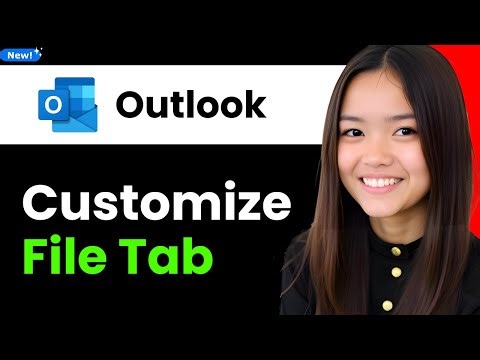 How To Find & Customize File Tab In Outlook 2026 (Step By Step)