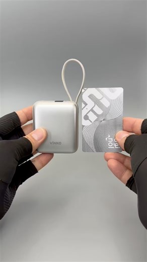 VINKO V9 10000mAh Mini Power Bank .. Pocket size with 22.5W Fast Charging ￼ Key Benefits | المواصفات: • Built-in charging cables with 2 cables & 1 charging port: • Type-C Cable: Input: 18W, Output: 22.5W • Lightning Cable: Output: 12W • Type-C Port: Input: 18W, Output: 22.5W • Fast charge with a maximum output of 22.5W. • Suitable for charging Bluetooth earbuds or smartwatches (won’t cause fast battery degradation). • Digital LED display screen. • Airline-approved. #Vinko #VinkoV9 #PowerBank #as