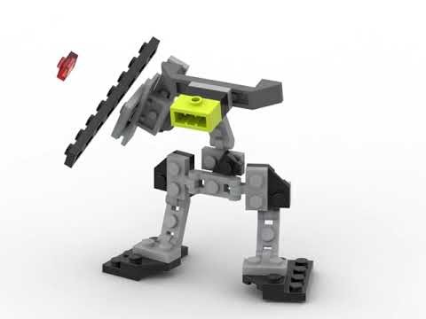 Micro Mech assembly (LEGO MOC alt for 30727-1)