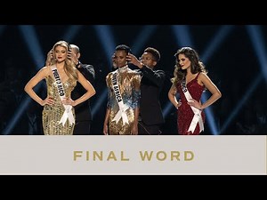 68th MISS UNIVERSE - Final Word (Top 3) | Miss Universe