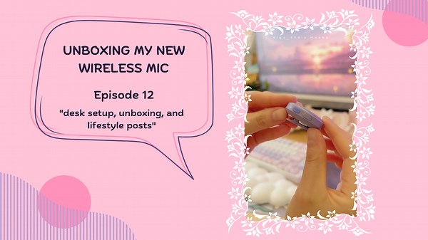 Unboxing my new wireless mic and mechanical keyboard!