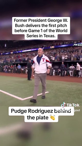 George W. Bush Throws First Pitch at World Series 2023