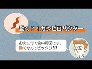 貴重映像。細菌て動くの？！カンピロバクター（食品衛生vol.2）