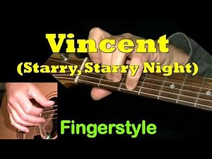 "VINCENT" (Starry, Starry Night) | Fingerstyle Guitar + TAB