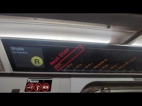 MTA NYC Subway: On Board R160B (R) Train Shuttle From Atlantic Av-Barclays Center to Bay Ridge-95 St