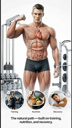 Natural vs Steroids: What Happens Inside Your Body 💪 #fitness #gym
