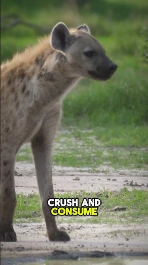 The Hyena’s Bite The Strongest Jaw on the Savanna! #hyenafacts #strongestbite