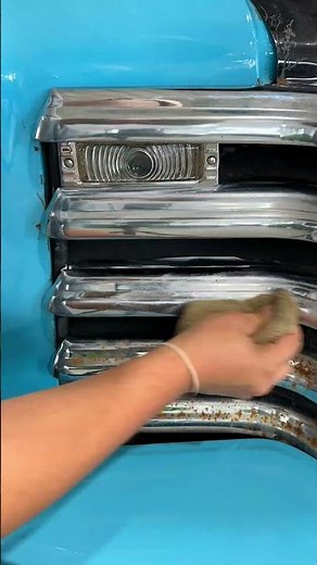 Easily remove surface rust spots with Heavy Metal Polish! #metal #polish #truck #classic #howto #diy