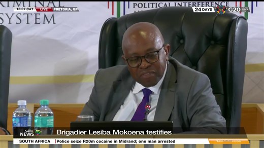 Brigadier Mokoena tells the Madlanga Commission that: "I'm still maintaining that I didn't tell the truth to my best ability." 29 Oct 2025 #newsnexussa #news | News Nexus SA