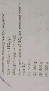 1F. Consider the following reaction sequence:\begin{array} { l... | Filo