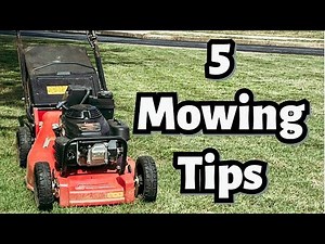 5 lawn mowing TIPS and TRICKs to speed up the process.