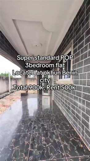 3-Bedroom Flat for Rent in Benin City - 900k Total Cost