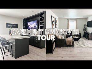 *MAJOR* BASEMENT MAKEOVER REVEAL & TOUR 2023 | Modern decor ideas for your basement