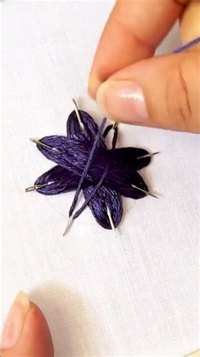 Hand Embroidery Magic ✨ Stunning Flower Stitch / Flower Stitch Made Simple | DIY Hand Embroidery