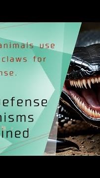 Decoding Animal Defenses: Venom, Claws, and More #facts #animals #wildlife #nature #animalfacts