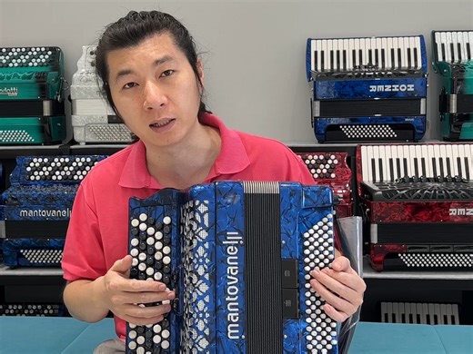 蒙塔里尼96贝斯巴扬B系统右手两排簧全新琴，价格私信冯老师#手风琴