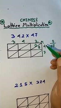 CHINESE MULTIPLICATION 🔥|| LATTICE METHOD 🔥 EASY WAY HOW IT WORKS ?#maths # short# Basic Math