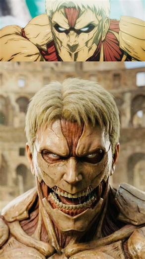 Titans In Real Life 🔥Part 2#attackontitan #aot #anime #reinerbraun #beasttitan #colossaltitan