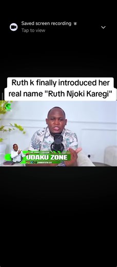 Ruth K Reveals Her Real Name: Ruth Njoki Karegi