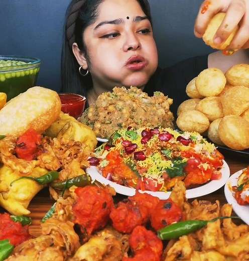 617K views · 7.9K reactions | PANIPURI EATING #indianmukbang #indianfood #panipuri | Eating Challenge | Facebook