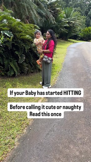 Adita and Dityaa🌸 on Instagram: "Baby hitting is not bad behaviour. It’s normal toddler behaviour and a part of early child development. Babies and toddlers hit when they feel frustrated, excited, overstimulated, or unable to communicate. Their emotional regulation and impulse control are still developing. (baby hitting, toddler hitting phase, toddler behavior, baby behavior issues, child development, early childhood development, toddler emotions, emotional regulation in toddlers, toddler tantr