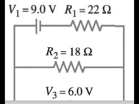 (26-33) Determine the magnitudes and directions of the currents through R_1 and R_2.
