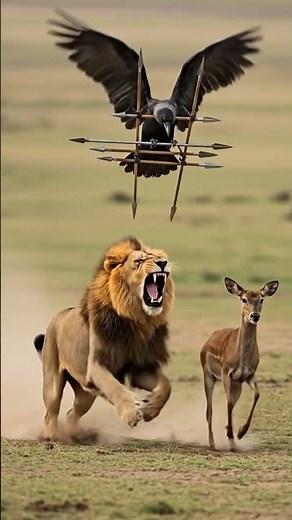 Heart-Stopping Pursuit: Lion Charges a Helpless Deer While a Hidden Death Trap Waits Above