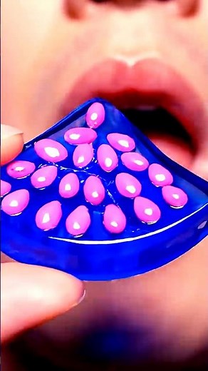 Glass Eating ASMR | Crystal Crunch | Colored Slice Satisfying Sound