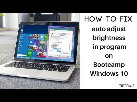 How to fix auto brightness adjust in program on Bootcamp Windows 10